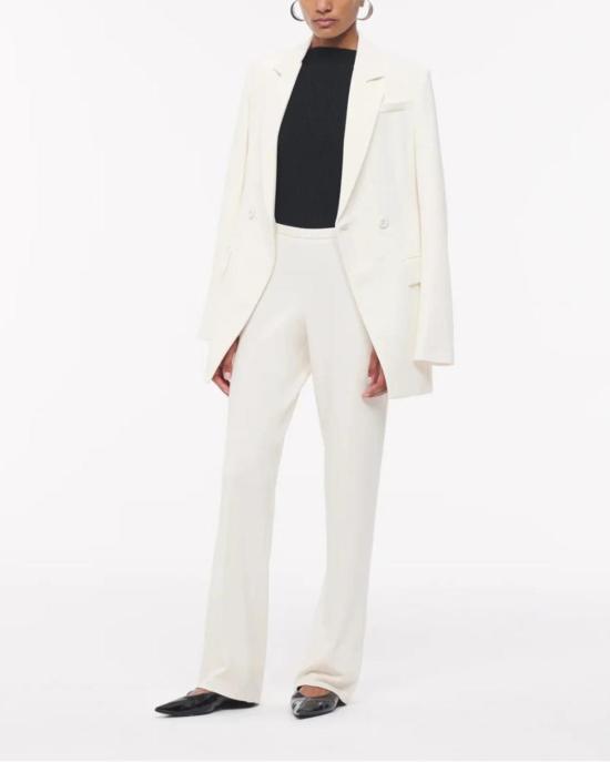  어나더 투모로우 스트레이트 팬츠 또 다른 내일 저지 팬츠 바닐라 - ANOTHER TOMORROW