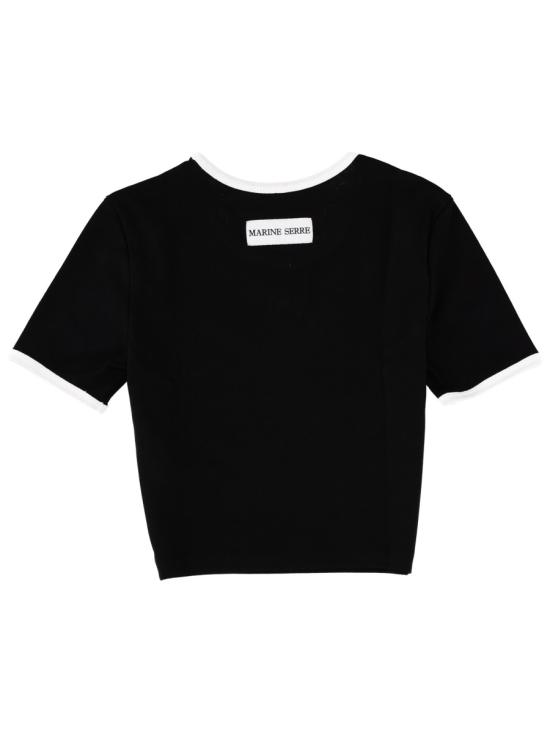 25FW 마린세르 반팔 티셔츠 WTO087A CJER0008BK96 BLACK - MARINE SERRE