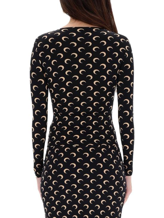 25FW 마린세르 긴팔 티셔츠 WTS017A CJER0001IT99 BLUE - MARINE SERRE