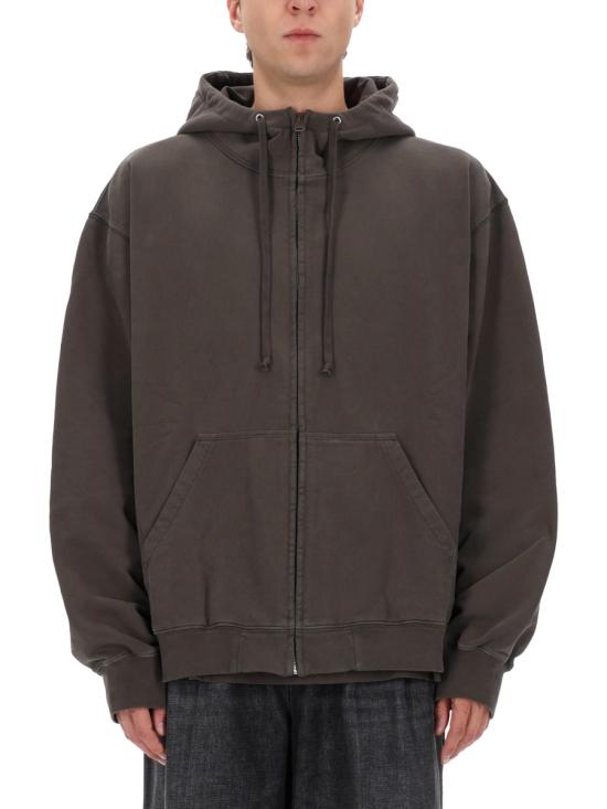 25FW 마르지엘라 뉴메릭 후드 집업 S67HG0023 M25027810 BROWN