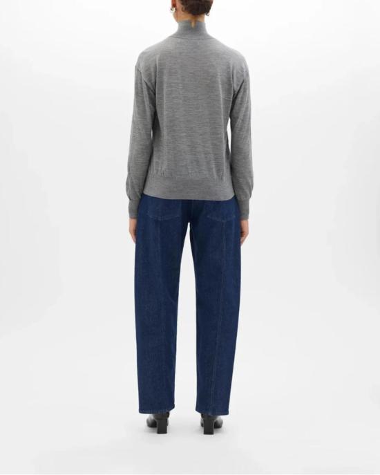  어나더 투모로우 터틀넥 Another Tomorrow 페더웨이트  그레이 - ANOTHER TOMORROW