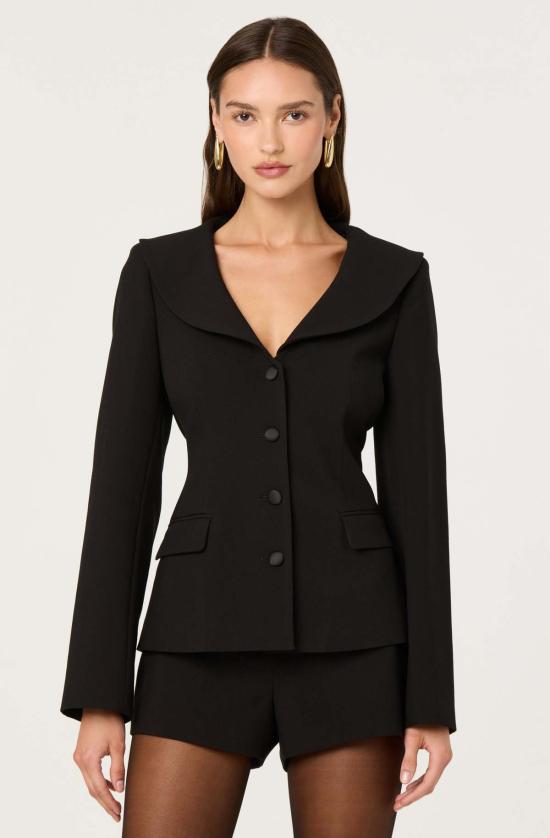  아스트라 더 라벨 수트 자켓 아스트 더 라벨 스테파니 인조 모피 트림 재킷 - ASTR The Label