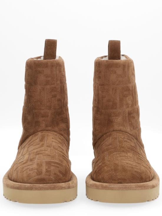 25FW 펜디 아프레 시크 FF 스웨이드 로우 부츠 8T8606 ASA1F0C23 BROWN - FENDI