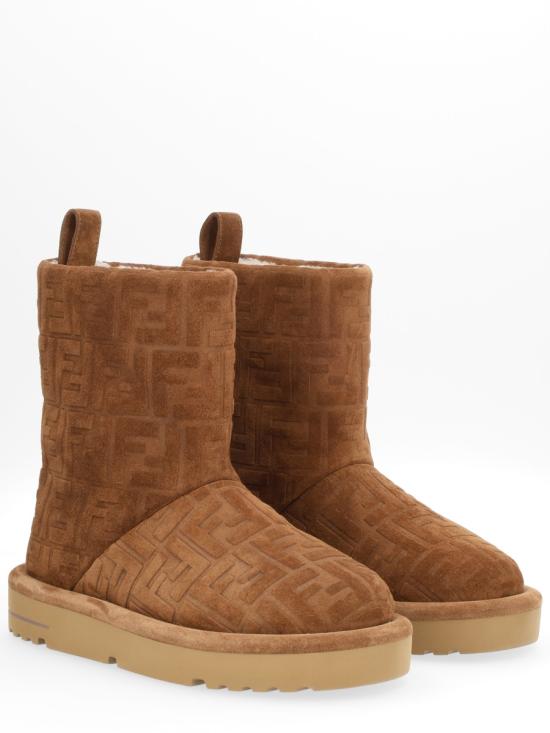 25FW 펜디 아프레 시크 FF 스웨이드 로우 부츠 8T8606 ASA1F0C23 BROWN - FENDI