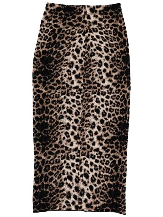 25FW 서커스 호텔 미디 스커트 H5WK06 ANM01 ANIMALIER - CIRCUS HOTEL