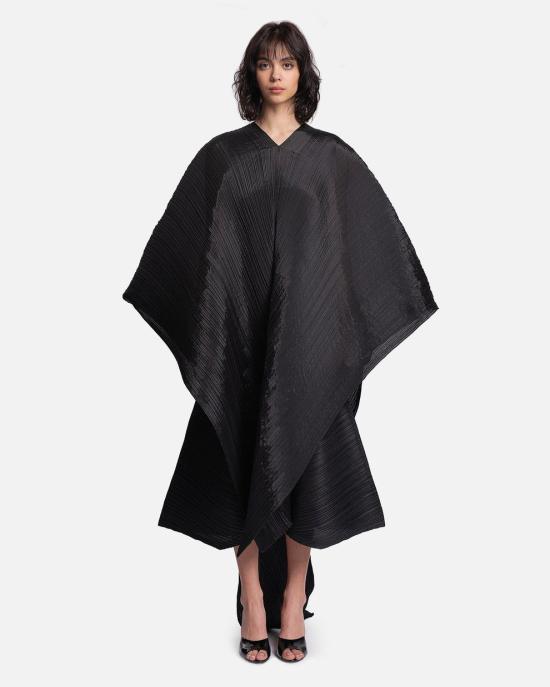 25FW 플리츠플리즈 케이프 PP58AD10115 BLACK DOM