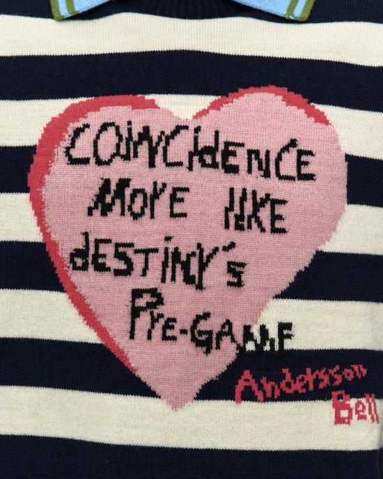  앤더슨벨 스웨터 atb1464w NAVY IVORY DOM - ANDERSSON BELL