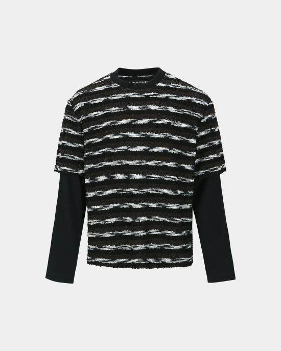  앤더슨벨 스웨터 atb1373u BLACK BROWN DOM