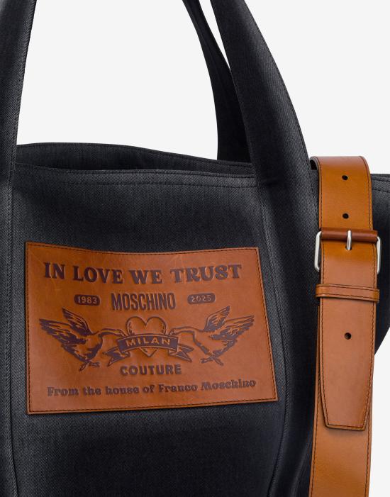 25FW 모스키노 숄더백 POLMC4242PP0NOO1POL00A Black DOM - MOSCHINO
