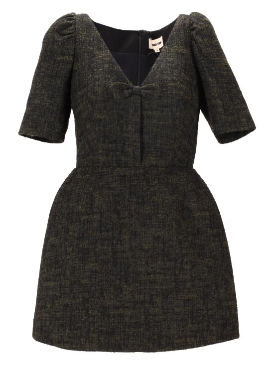 25FW 슈슈/통 숏 원피스 MWDEDR06KCC126HG100 HUNTER GREEN DOM