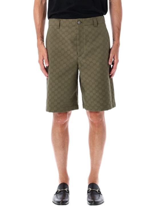 25FW 구찌 숏팬츠 25A814728ZAF4S 3065 TANK GREEN