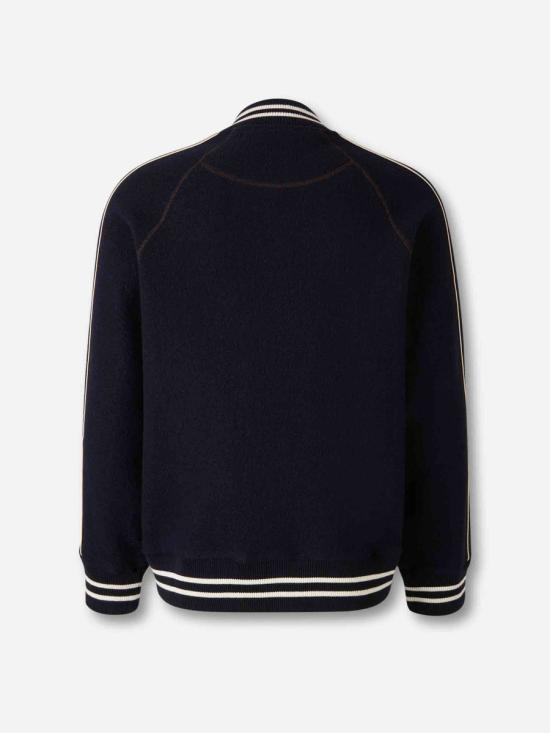 25FW 웨일즈보너 봄버 자켓 MA25JE18 JE04 503NAVY MIDNIGHT BLUE - WALES BONNER