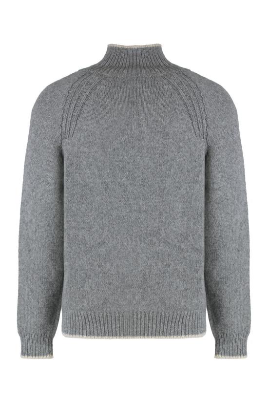 25FW 몽클레어 알파카 & 울 블렌드 터틀넥 스웨터 K20919F00003M7751 910 GREY - MONCLER