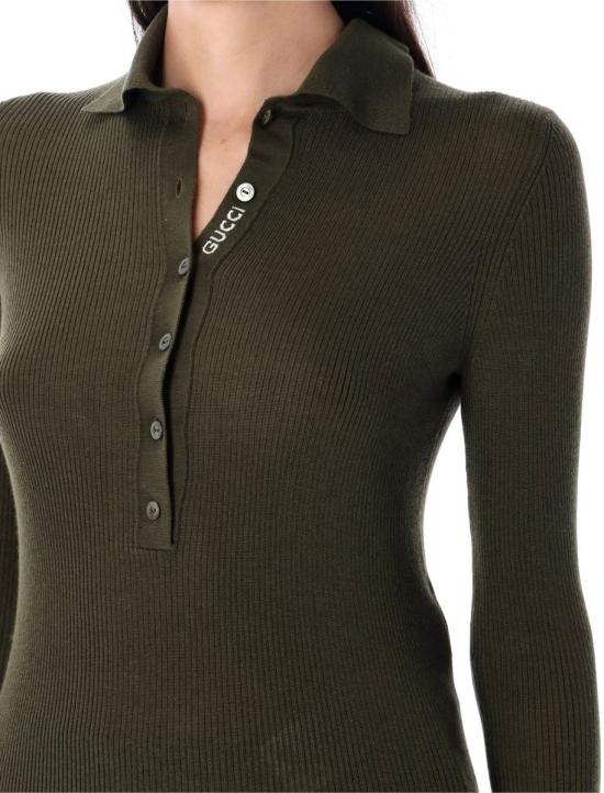 25FW 구찌 스웨터 25A810315XKD8J 3450 MILTARY GREEN - GUCCI