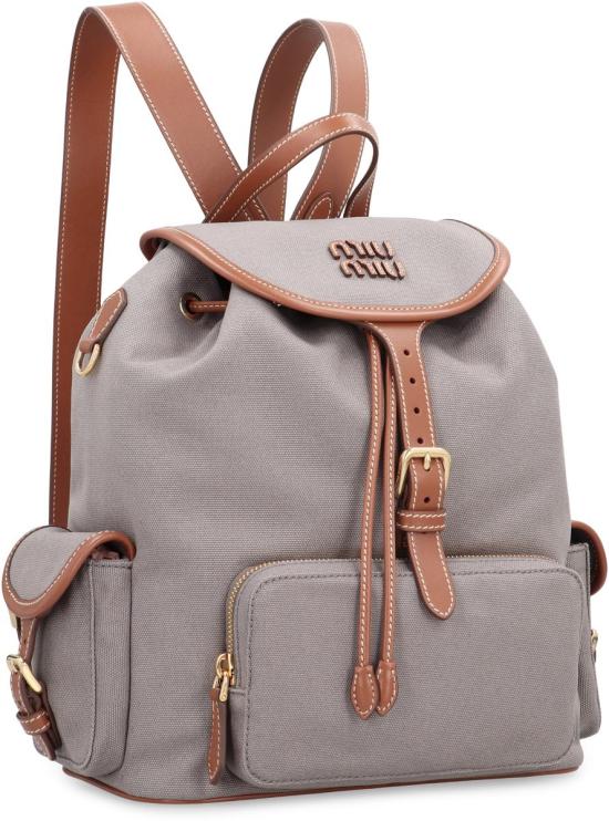 25FW 미우미우 백팩 5BZ042VOOO2IBQ F04KC GREY - MIU MIU