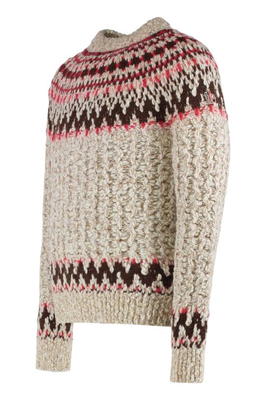 25FW 몽클레어 스웨터 K20919C00003M7948 F02 Beige - MONCLER