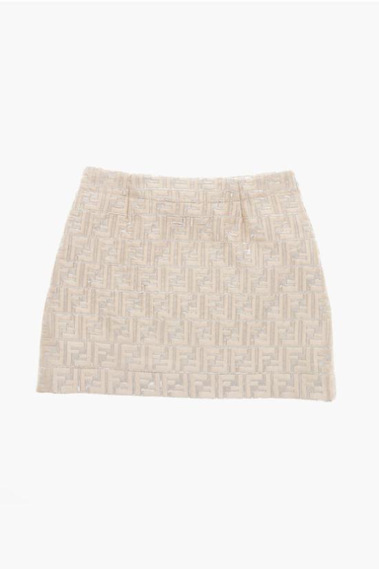  [키즈] 펜디 스커트 JFE144AMIPF1P2N Beige - FENDI