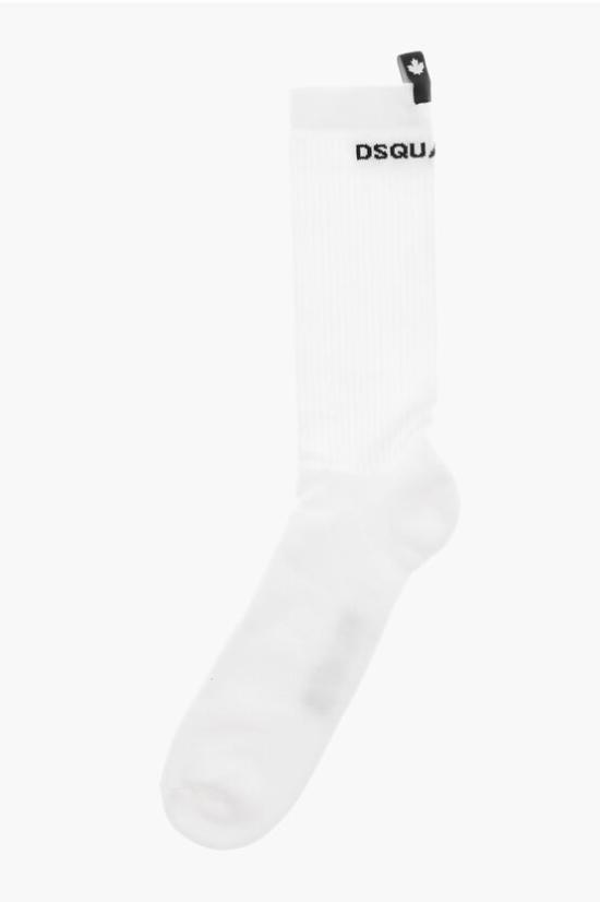  디스퀘어드2 양말 S82DFV17 SJ2720 100 White - DSQUARED2