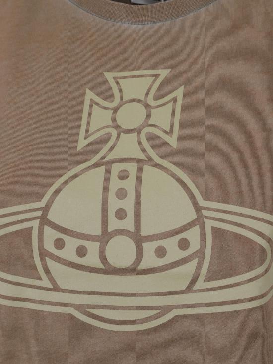 25FW 비비안웨스트우드 반팔 티셔츠 1G010015J009R D304 WASHED KHAKI - VIVIENNE WESTWOOD