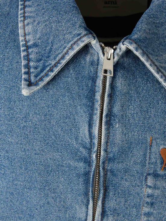 25FW 아미 데님 자켓 HJK835DE0046 480 USED BLUE - AMI