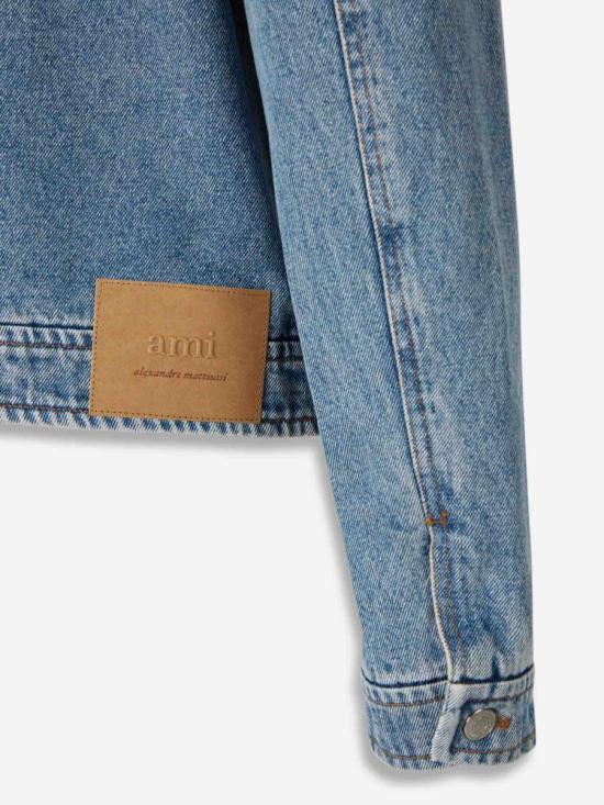 25FW 아미 데님 자켓 HJK835DE0046 480 USED BLUE - AMI