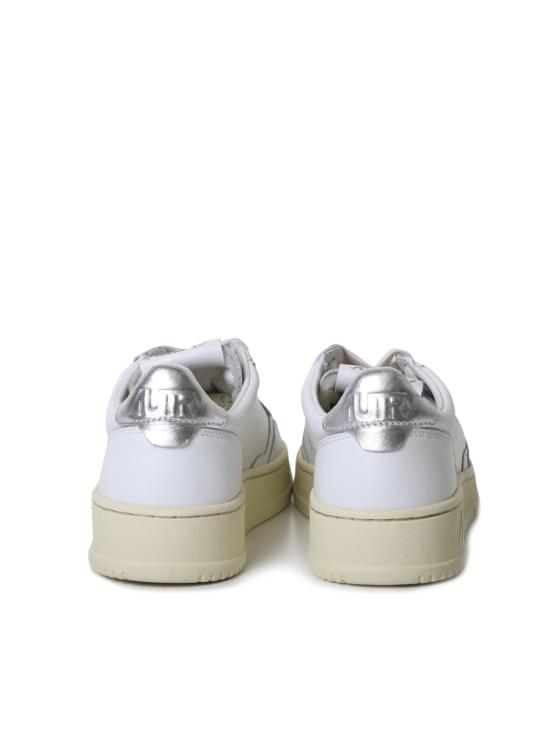 26SS 오트리 메달리스트 로우 레더 스니커즈 AULW LL05 WHT SILVER - AUTRY