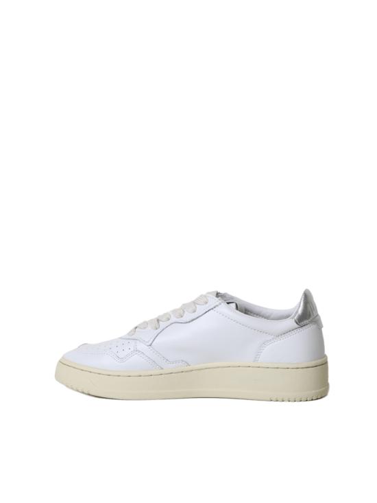 26SS 오트리 메달리스트 로우 레더 스니커즈 AULW LL05 WHT SILVER - AUTRY