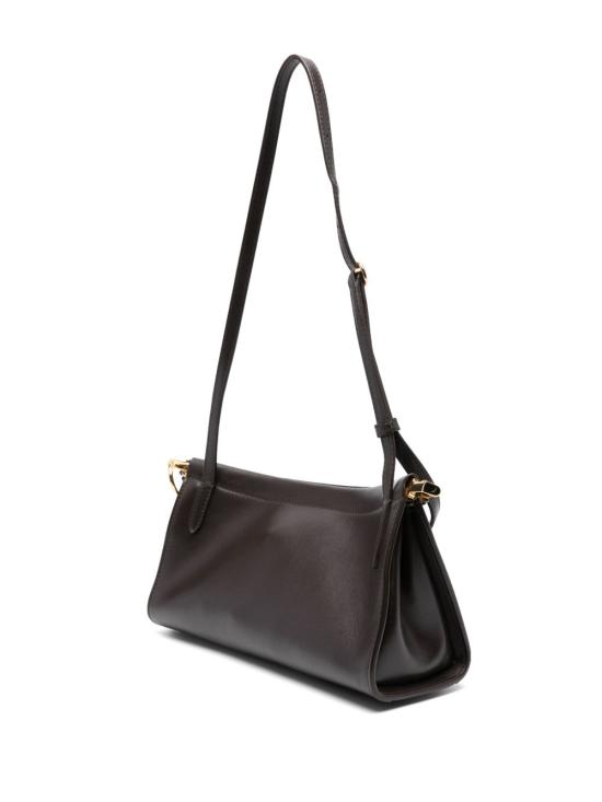 26SS 알라이아 르 클릭 이스트 웨스트 레더 스몰백 AA1S01426CA332 730 Marrone scuro - ALAIA