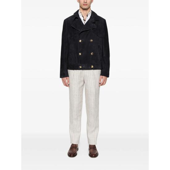 26SS 브루넬로 쿠치넬리 코트 MPCLF2069 CTW26 BLUE - BRUNELLO CUCINELLI