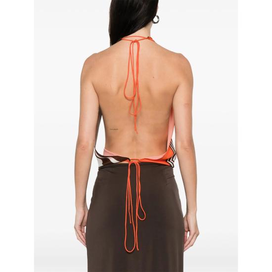 26SS 서 더 레이블 블라우스 SIR425 SCARF01 PASTR ORANGE BROWN - SIR. THE LABEL