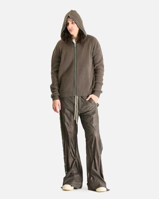  릭 오웬스 긴팔 티셔츠 지퍼 후드 티셔츠 - RICK OWENS