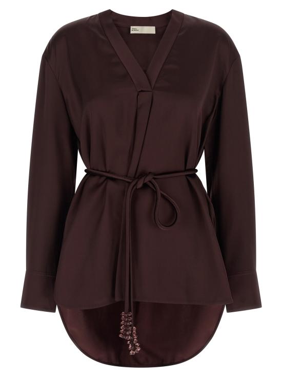 26SS 토리버치 블라우스 176405600 Bordeaux