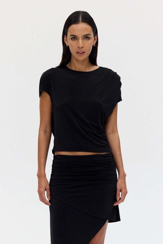  Third Form 반팔 티셔츠 3학년 크레이브 백 컷아웃 탑 - OTHER BRANDS