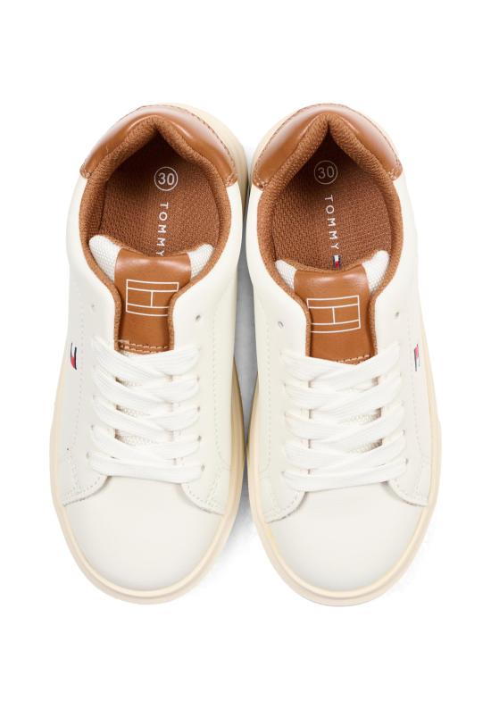 26SS [키즈] 타미힐피거 스니커즈 T3X9 34350 1355A767 WHITE - TOMMY HILFIGER
