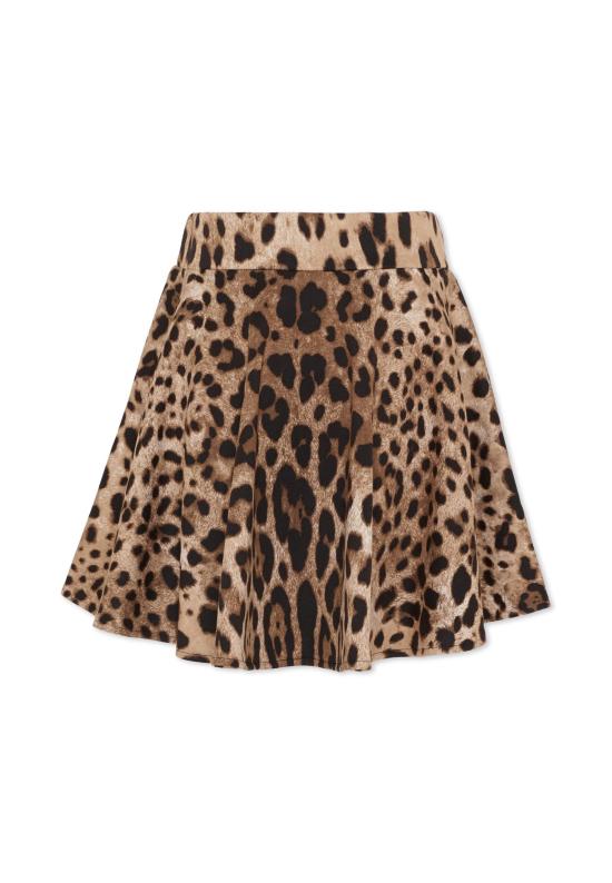 26SS [키즈] 돌체앤가바나 스커트 L5JIB8 HS7LD HY13M BROWN - DOLCE & GABBANA