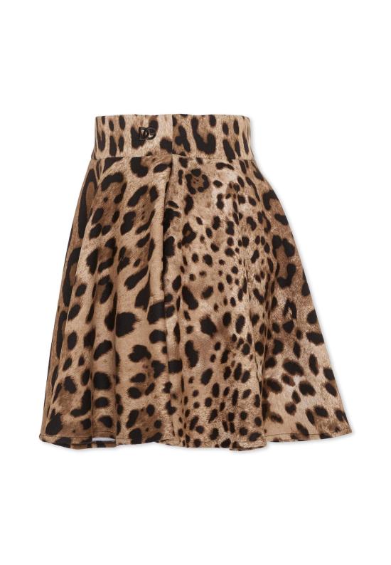 26SS [키즈] 돌체앤가바나 스커트 L5JIB8 HS7LD HY13M BROWN - DOLCE & GABBANA