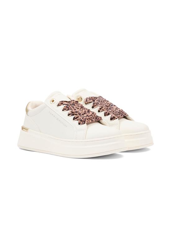 26SS [키즈] 타미힐피거 스니커즈 T3A9 34255 1355X024 WHITE - TOMMY HILFIGER