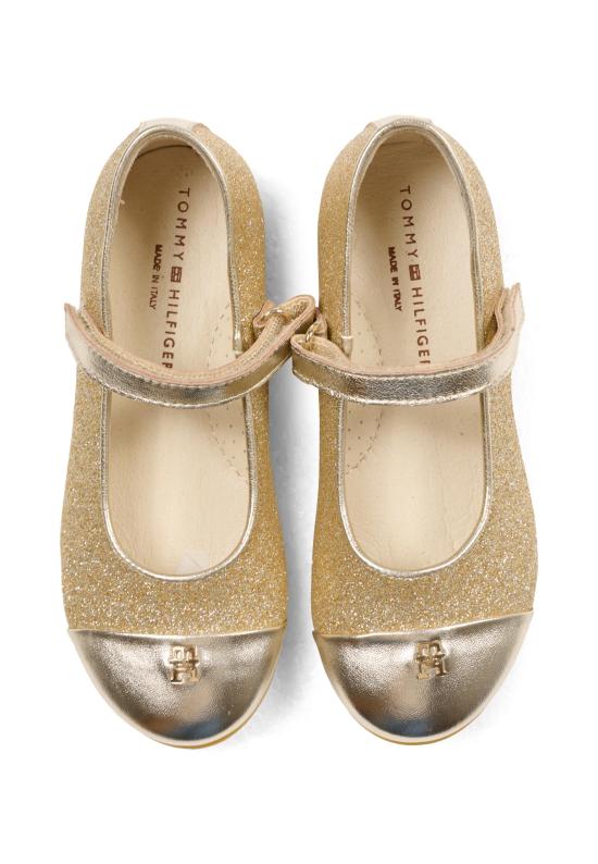 26SS [키즈] 타미힐피거 플랫 슈즈 T1A3 34413 0454514 GOLD - TOMMY HILFIGER