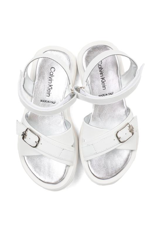 26SS [키즈] 캘빈클라인 샌들 V4A2 83260 0326100 WHITE - CALVIN KLEIN