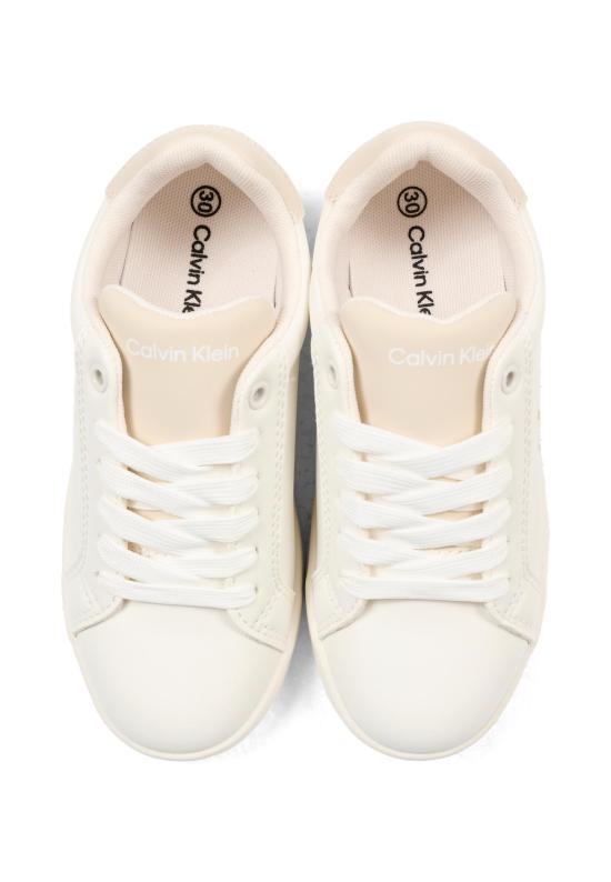 26SS [키즈] 캘빈클라인 스니커즈 V3X9 83285 1355A472 WHITE - CALVIN KLEIN