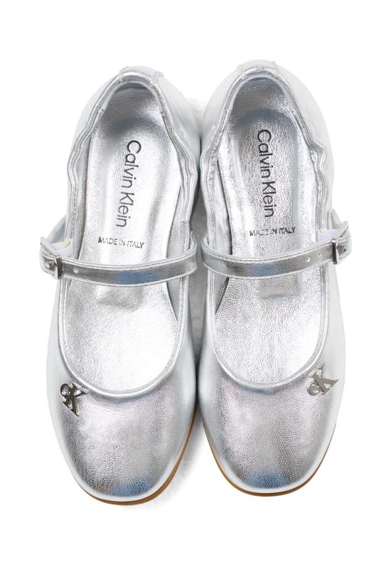 26SS [키즈] 캘빈클라인 플랫 슈즈 V4A3 83340 0504904 SILVER - CALVIN KLEIN