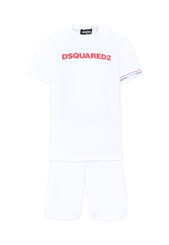 26SS [키즈] 디스퀘어드2 라운지 웨어 DQ3245 D008J DQ100 WHITE