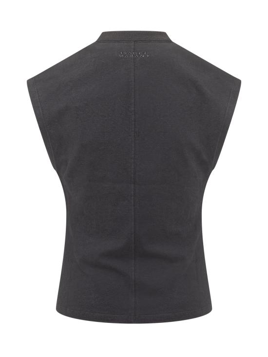 26SS 이자벨마랑 반팔 티셔츠 24PTS0175FAA1N41I 01BK BLACK - ISABEL MARANT