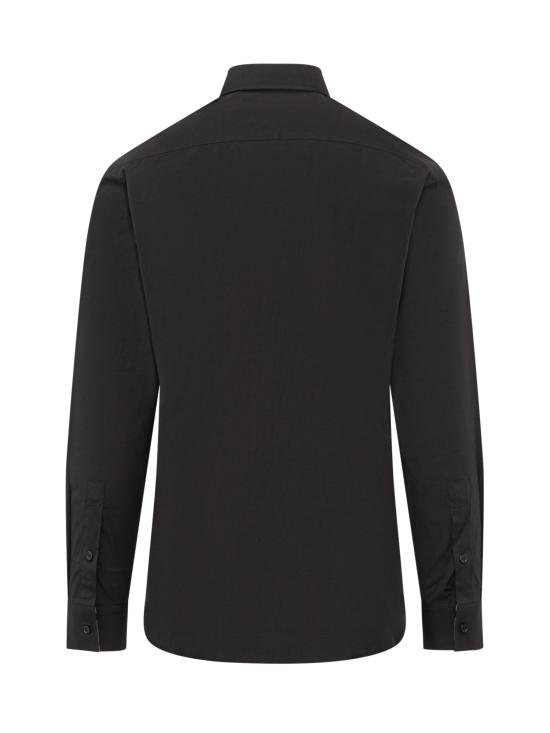 26SS 버버리 스트레치 코튼 셔츠 8071799 A1189 BLACK - BURBERRY