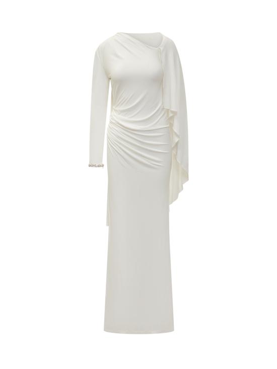 26SS 셀프 포트레이트 롱 원피스 RS26505XW WHITE