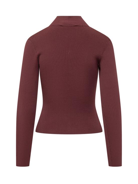 26SS 셀프 포트레이트 반팔 티셔츠 RS26138TBU BURGUNDY - SELF PORTRAIT