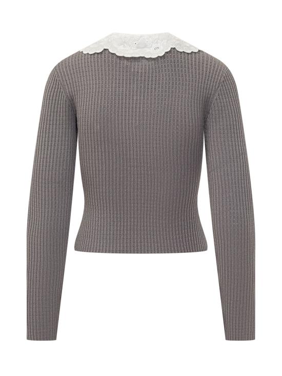 26SS 셀프 포트레이트 반팔 티셔츠 RS26106TAGR GREY - SELF PORTRAIT