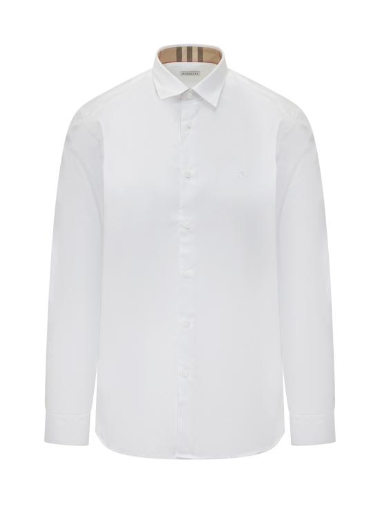 26SS 버버리 스트레치 코튼 셔츠 8071465 A1464 WHITE