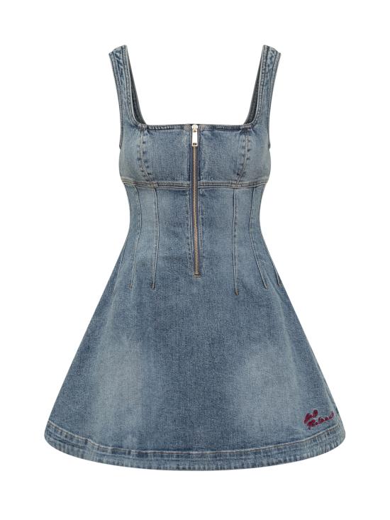 26SS 셀프 포트레이트 데님 원피스 RS26812SBL BLUE