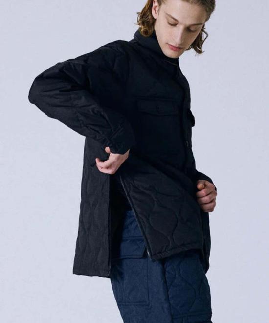  타이온 숏패딩 밀리터리 다운 셔츠 - TAION